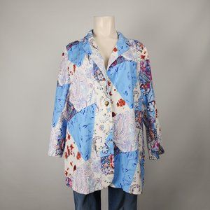 SHEIN Vibrant Patchwork Blazer